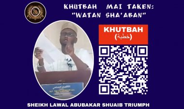 KHUTBAH  MAI TAKEN:- WATAN SHA'ABAN