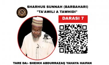 007 SHARHUS SUNNAH (TA'AWILI A TAWHIDI)