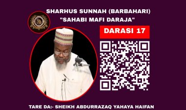 017 SHARHUS SUNNAH (SAHABI MAFI DARAJA)
