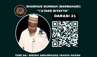 021 SHARHUS SUNNAH (ƘA'IDAR BIYAYYA)