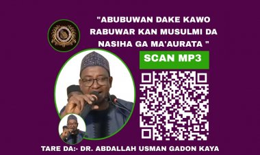 RABUWAR KAN MUSULMI DA NASIHA GA MA'AURATA            