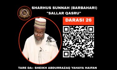 026 SHARHUS SUNNAH (SALLAR QASRU)
