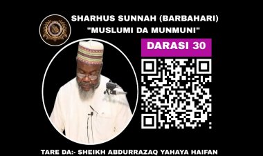 030 SHARHUS SUNNAH (MUSLUMI DA MUNMUNI)