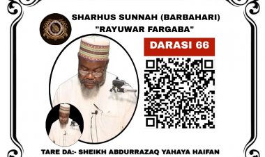 066 SHARHUS SUNNAH (RAYUWAR FARGABA)